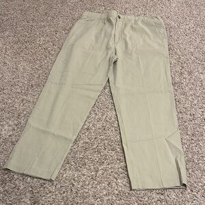 H&M Men's Light Green Chinos